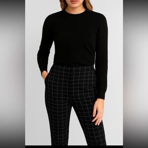 Kay Unger Black & White Checkered Women’s Pants Size XL NWT
